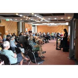 Dunedin Writers' Walk plaque unveiling for OE Middleton and Peter Olds