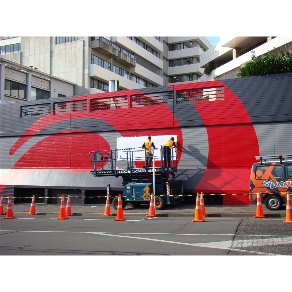 Painting of City Library exterior 2010 - 2011