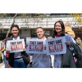 They Save We Pay Dunedin Hospital public march