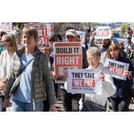 They Save We Pay Dunedin Hospital public march
