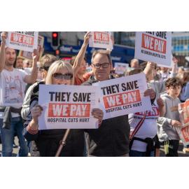 They Save We Pay Dunedin Hospital public march