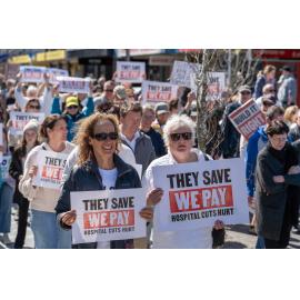 They Save We Pay Dunedin Hospital public march