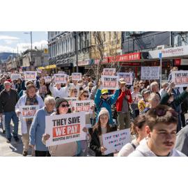 They Save We Pay Dunedin Hospital public march