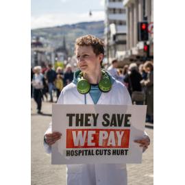 They Save We Pay Dunedin Hospital public march