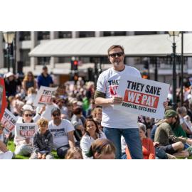 They Save We Pay Dunedin Hospital public march
