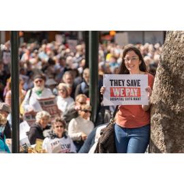 They Save We Pay Dunedin Hospital public march
