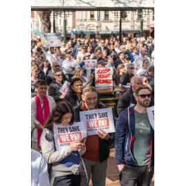 They Save We Pay Dunedin Hospital public march