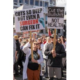 They Save We Pay Dunedin Hospital public march