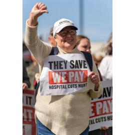 They Save We Pay Dunedin Hospital public march