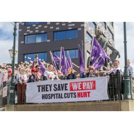 They Save We Pay Dunedin Hospital public march