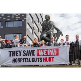 They Save We Pay Dunedin Hospital public march