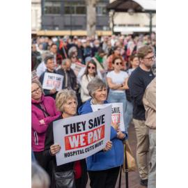 They Save We Pay Dunedin Hospital public march