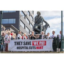 They Save We Pay Dunedin Hospital public march