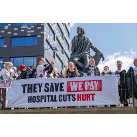 They Save We Pay Dunedin Hospital public march