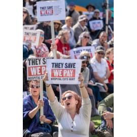 They Save We Pay Dunedin Hospital public march