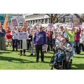 They Save We Pay Dunedin Hospital public march
