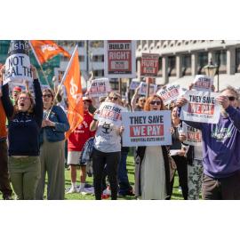 They Save We Pay Dunedin Hospital public march