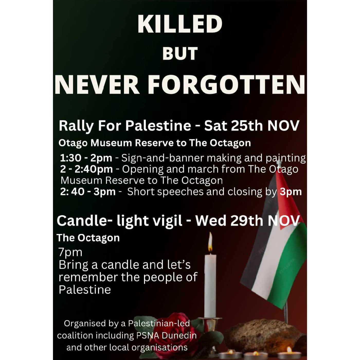 Rally for Palestine 25 November 2023