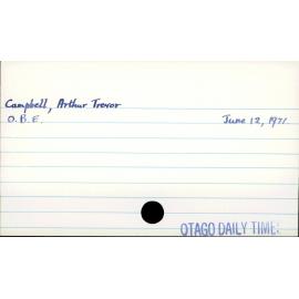 Campbell, Arthur Trevor
