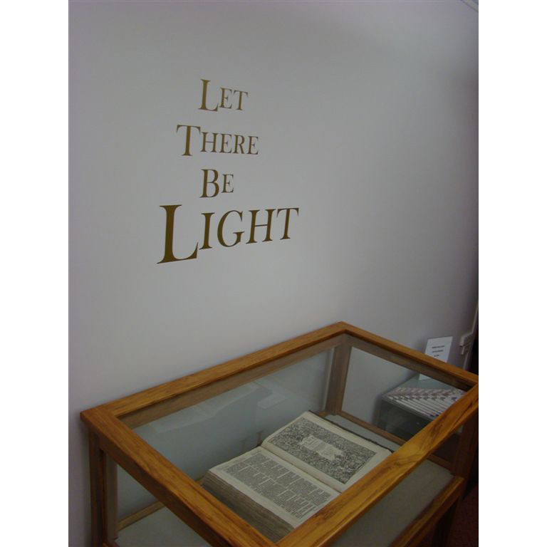 Reed Gallery exhibition: Let there be Light celebrating the bible in English 