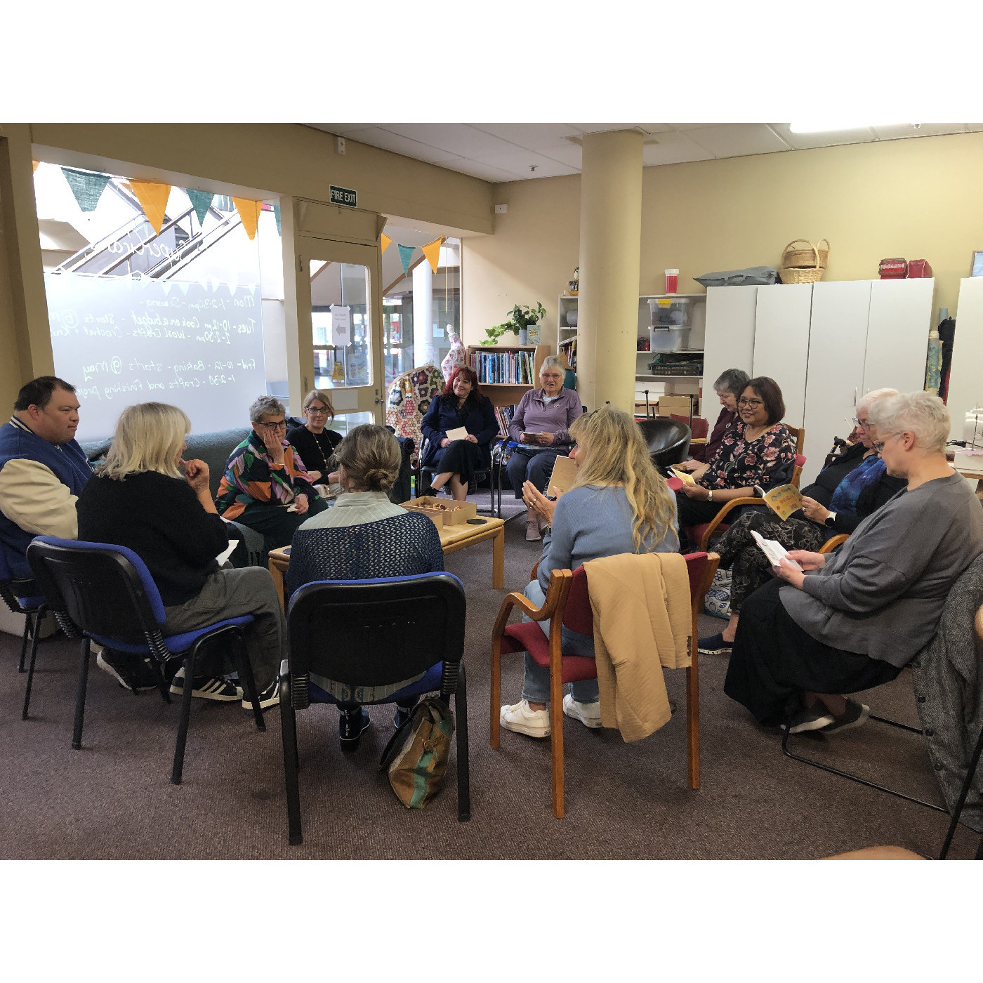 SuperGrans celebrate their poems at the launch of Wish
