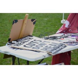 New Zealand Nurses Organisation (NZNO) members on strike in Dunedin