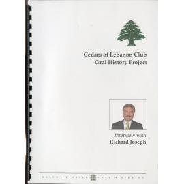 Cedars of Lebanon oral history project 2008 interview notes and abstract 