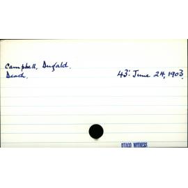Campbell, Dugald