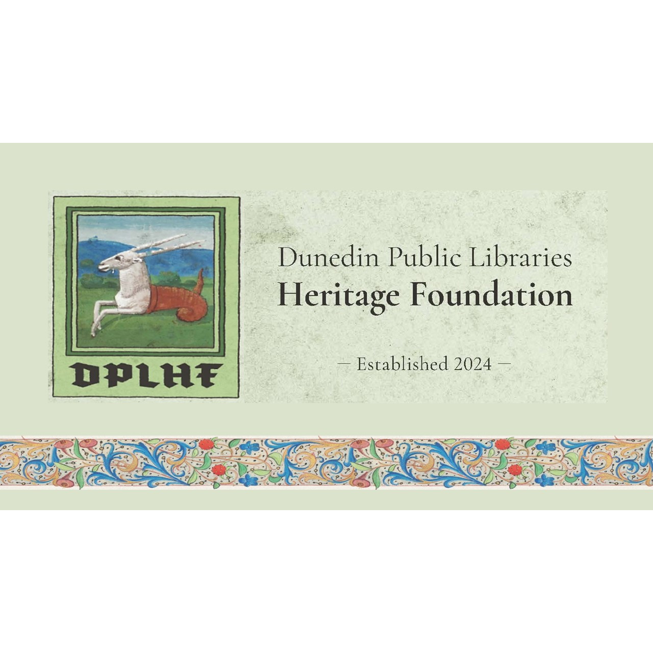 Dunedin Public Libraries Heritage Foundation brochure