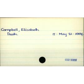 Campbell, Elizabeth