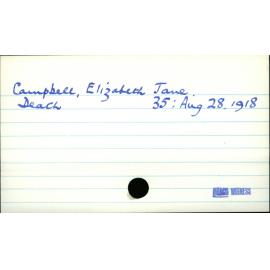 Campbell, Elizabeth Jane