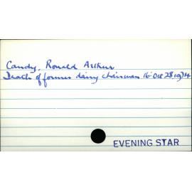 Candy, Ronald Alan