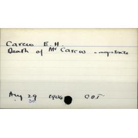 Carew, EH