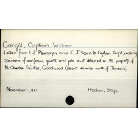 Cargill, Captain William
