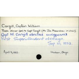 Cargill, Captain William