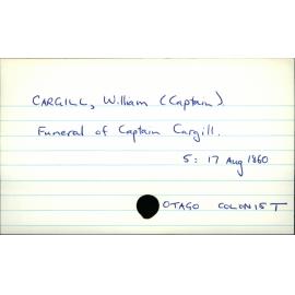 Cargill, William (Captain)