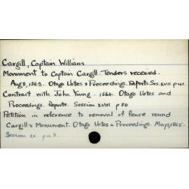 Cargill, William (Captain)