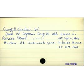 Cargill, Captain W