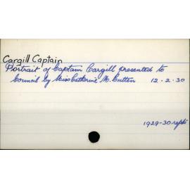 Cargill, Captain