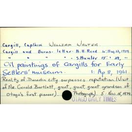 Cargill, Captain William Walter