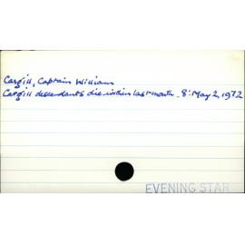 Cargill, Captain William