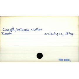 Cargill, William Walter