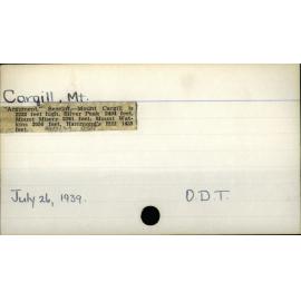 Cargill, Mount