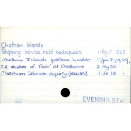 Chatham Islands
