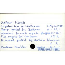 Chatham Islands