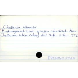 Chatham Islands