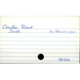 Christie, Robert