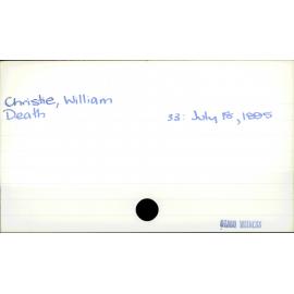 Christie, William