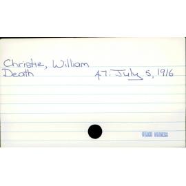 Christie, William