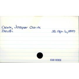 Clark, Jasper Clark